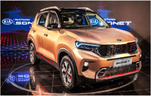 How well did the Kia Sonet perform in its first month in the Indian market
