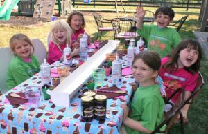 Having a Fun Ice Cream Party